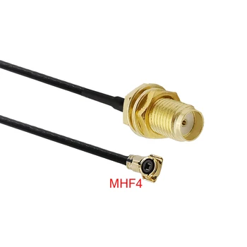 

10Pcs SMA Female Jack Bulkhead to IPX IPEX U.FL MHF4 RF 0.81mm Cable 7260NGW 8260NGW M2 Card Inte PCI WiFi Wireless Router