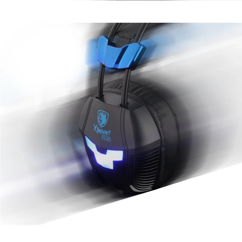 Вибрирующие наушники SADES Xpower Plus глубокие басы стереогарнитура с объемным звуком