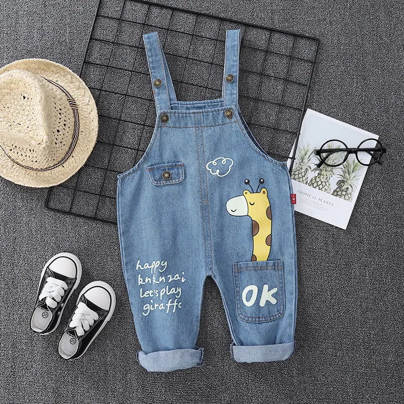 On Sale Outfit Overalls Pants Spring Giraffe Toddler Baby-Boys-Girls Kids Children Denim Infant kjQlMO67LBG