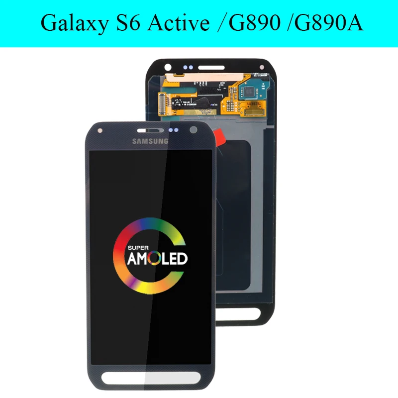 AMOLED 5,1 ''ЖК-дисплей для samsung Galaxy S6 Active G890 G890A ЖК-дисплей с сенсорным экраном дигитайзер Запасные части
