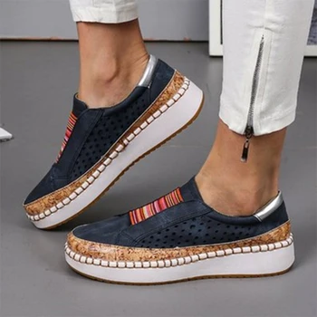 2022 Casual Women Slip on Sneakers Shallow Loafers 3