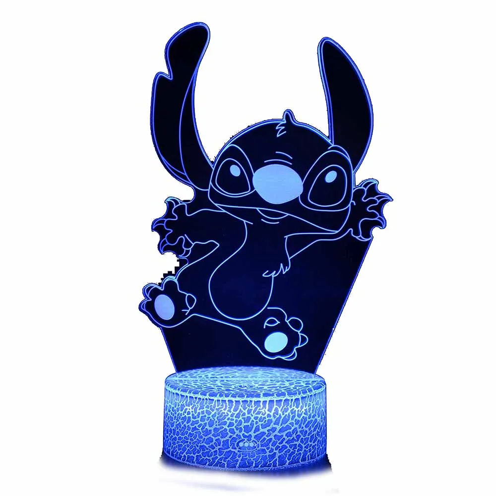 Disney's Lilo & Stitch Night Light Stitch 3D LED Light Visual  Three-dimensional Atmosphere Light Lamp Children Toys Kids Gifts -  AliExpress