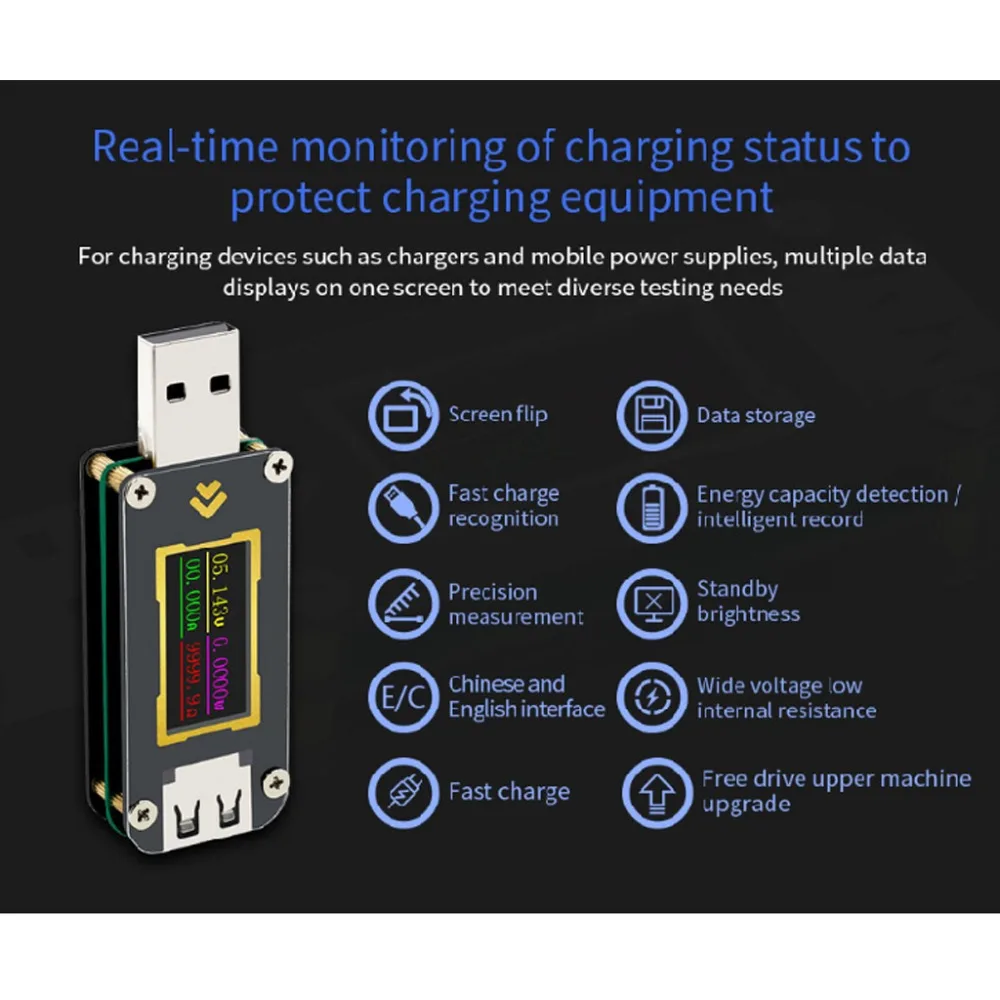 FNB28 USB тестовый er измеритель напряжения тока QC2.0/QC3.0/FCP/SCP/AFC инструмент для быстрой зарядки