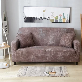 

Stretch Slipcovers Sectional Elastic Stretch Sofa Cover for Living Room Couch Cover L shape Armchair Cover Single/Two/Three seat