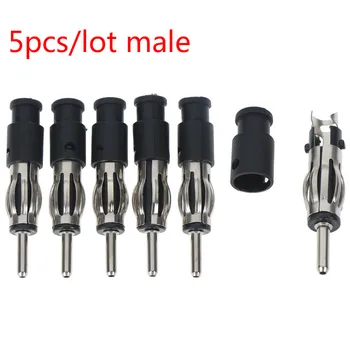 

5pcs Car CD Radio Male Aerial Antenna Plug Adapter Plastic Handle Connector
