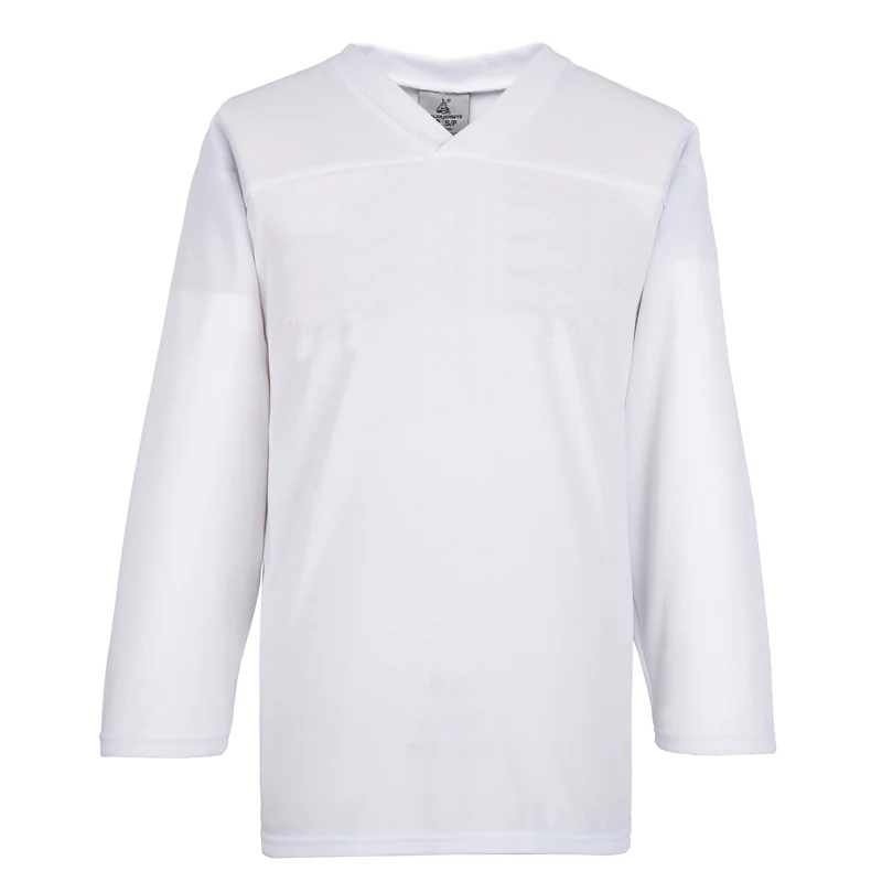 

Meilunna Solid Color Training Practice Ice Hockey Jerseys White 0002 Size YS--3XL