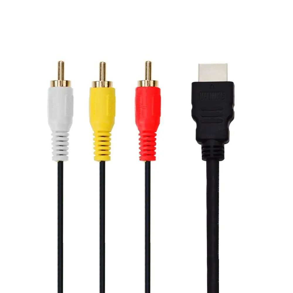 1080P HDMI штекер 3 RCA AV кабель адаптер конвертер видео аудио DVD США