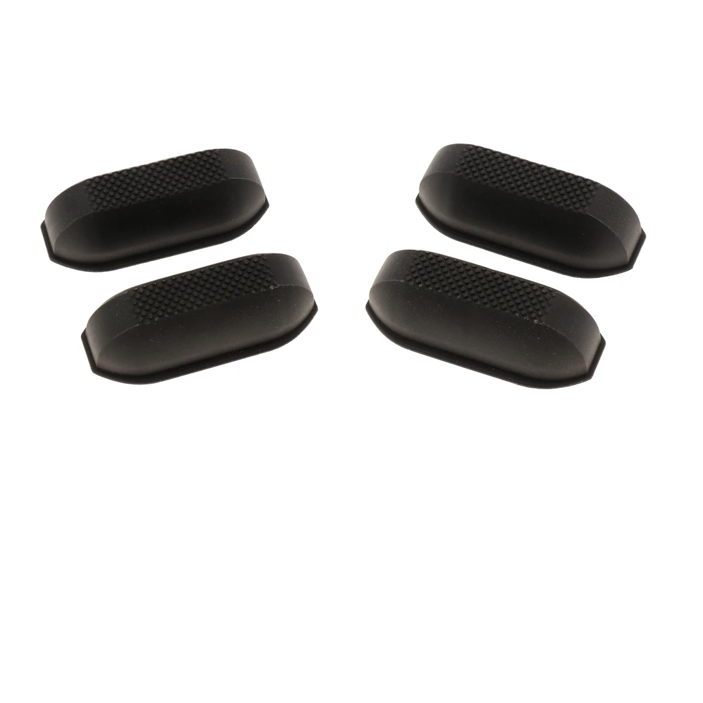 

4 Packs Plastic Stud Screw Mount Luggage Feet Foot Pad, /Durable Luggage Bottom Studs Universal for All Kinds of Bags (Black)