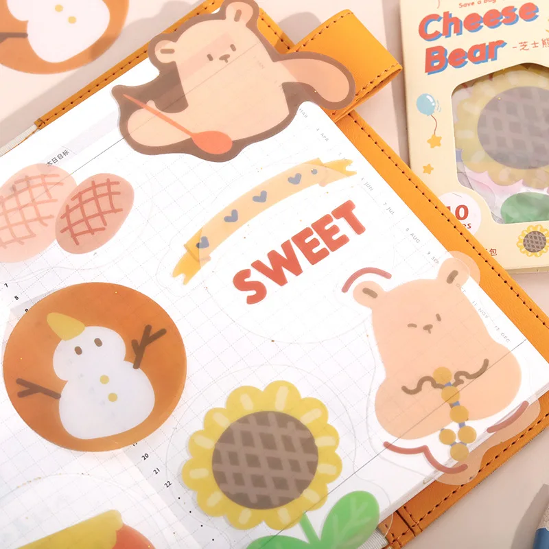 20sets Kawaii 편지지 스티커 귀여운 시리즈의 가방을 저장 DIY Craft Scrapbooking 앨범 정크 저널 Happy Planner Diary