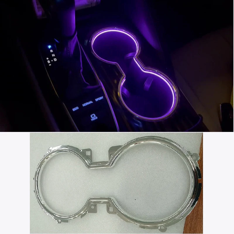 

64 Colors LED Lamp Water Cup Holder Ambient Light Storage Box Frame Decoration Accessories For Toyota Camry 2018-2021