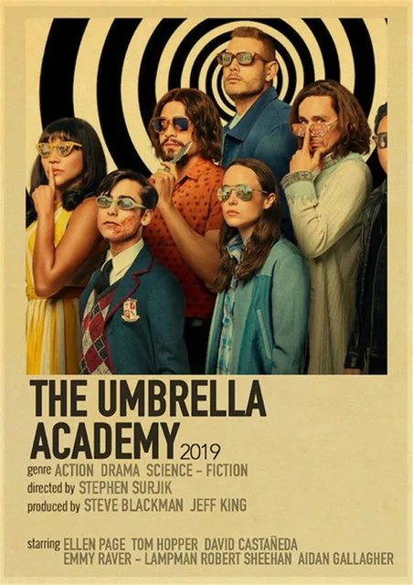 Retro classic movie TV show Harlem Kinzel/Lucifer retro canvas print poster modern art poster room/bar decoration X4332