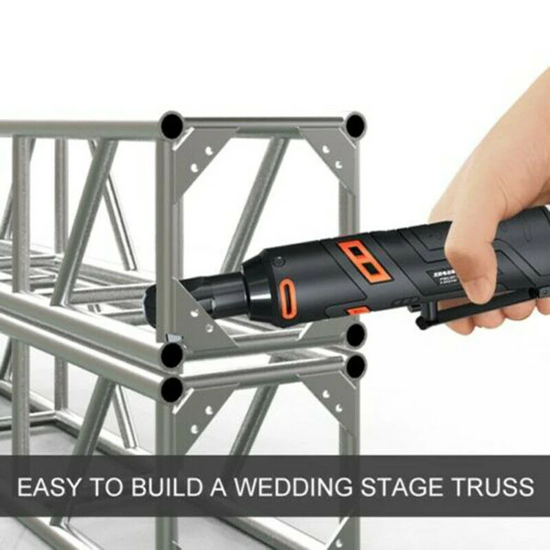 

Motor Power Socket Set Electric Ratchet Wrench 90 Degree Angle Large Torque Capacity Wrench Kit BB55
