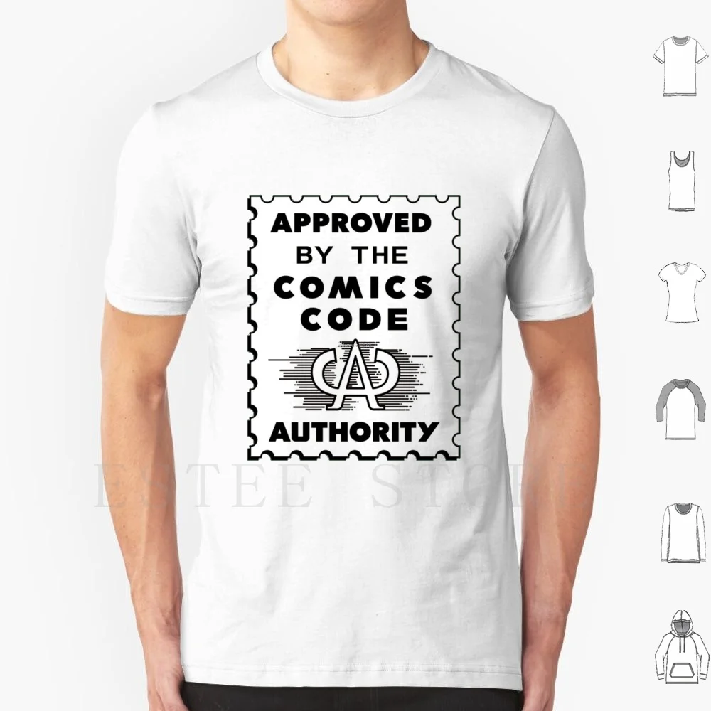 

Comics Code Authority T Shirt Men Cotton 6Xl Comic Comic Book Retro Logo Vintage Fun Art Toy Collectible