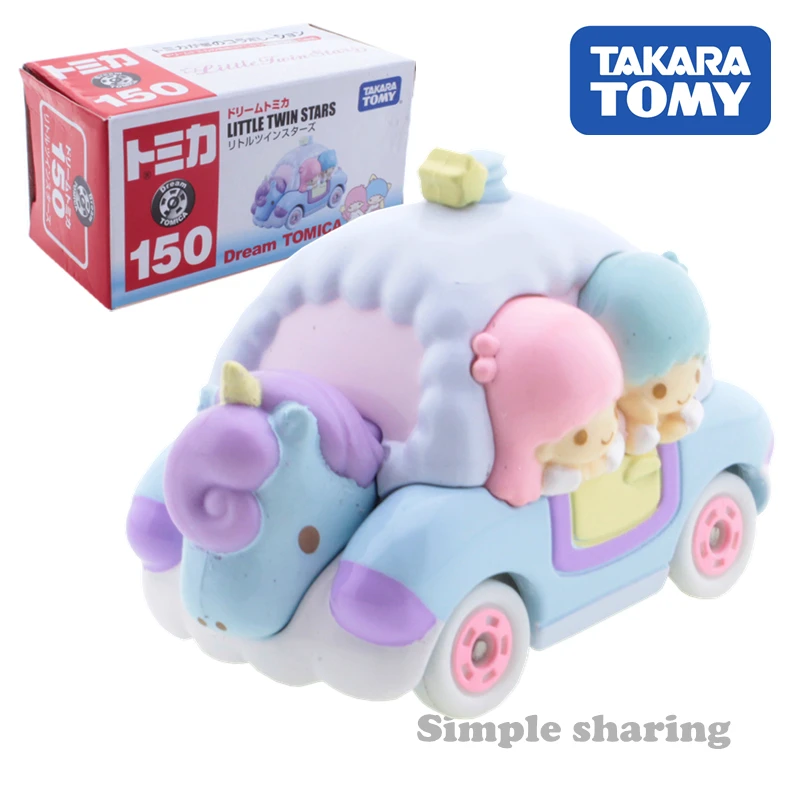 Takara Tomy мечта Tomica № 150 little twin stars автомобиль игрушка сплава литья под давлением с изображениями персонажей аниме, фигурами, безделушка миниатюрный beettle модель комплект