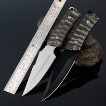 Прямой нож охотничий нож для использования на открытом воздухе кемпинга инструменты самозащиты тактические фиксированные лезвия карманные ножи для выживания с оболочкой