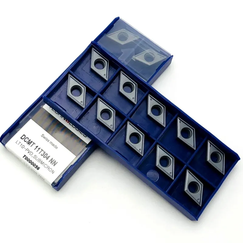 

Turning inserts DCMT 11T304 NN LT10 high quality external turning tool carbide tool metal turning tools cutting tool DCMT11T304