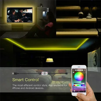

Multicolor LED Strip Light Bluetooth APP Control USB TV Background Wall Light Strip 5V RGB Waterproof Strip Lights CLH@