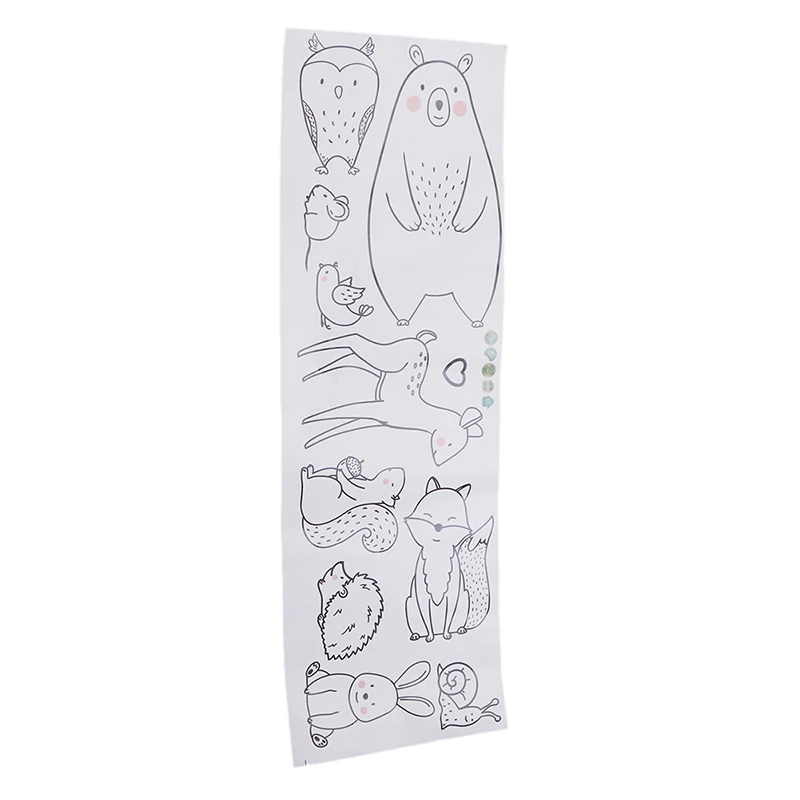 Creative Cartoon Animal Wall Sticker Shy Bear Fox Baby Children Room Nursery Decals Adhesive Home Decor Wallpaper Supply | Дом и сад