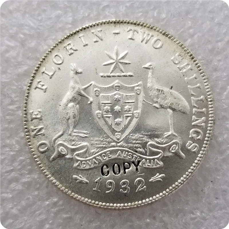 1932 Австралийский Флорин имитация монеты