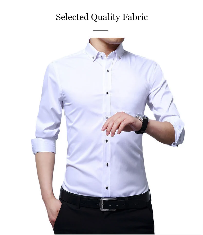 Men French Cufflinks Shirt New Men's Long Sleeve Shirt Casual Male Brand Solid Color White Black Blue Slim Fit Cuff Dress Shirts burberry short sleeve shirt