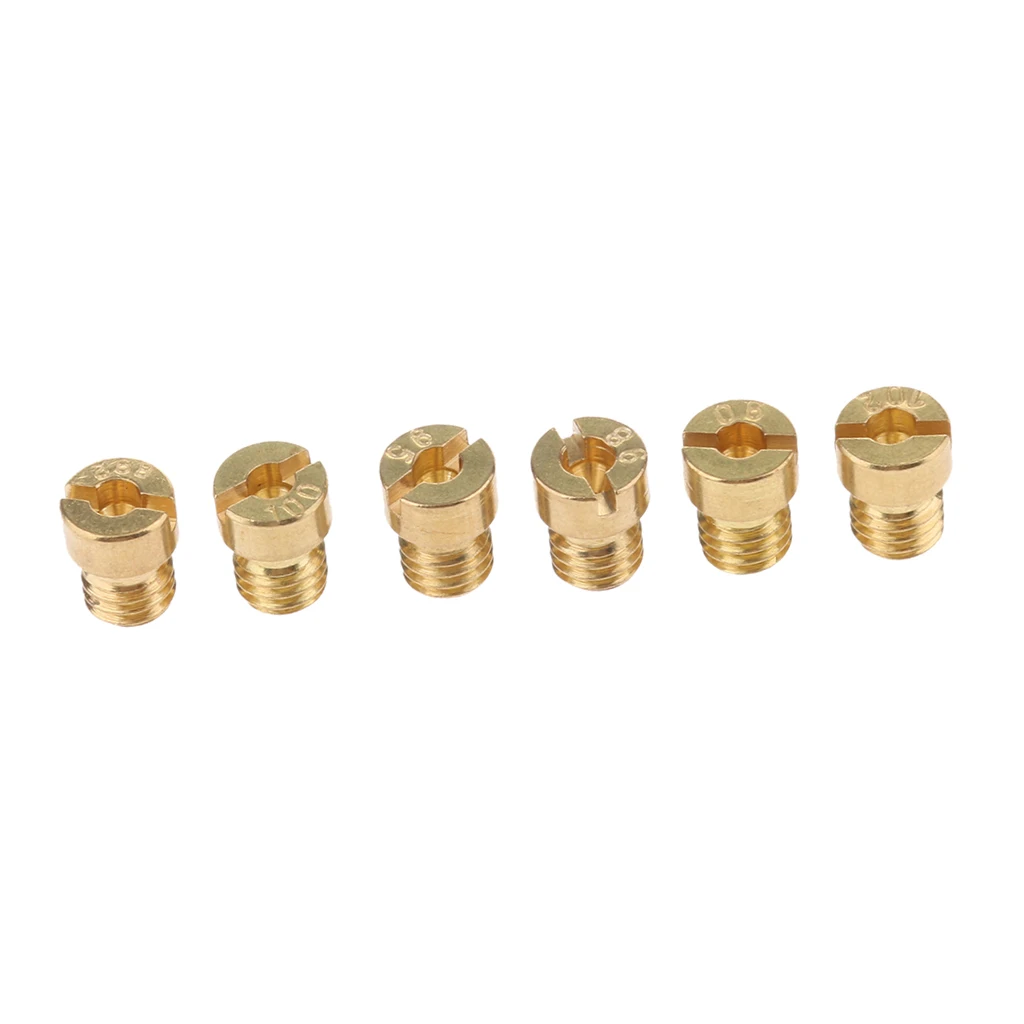 6 шт. комплект для мотоцикла M5 Thread Main Jet Kit КАРБЮРАТОР 90.92.95.98.100.102 | Автомобили и
