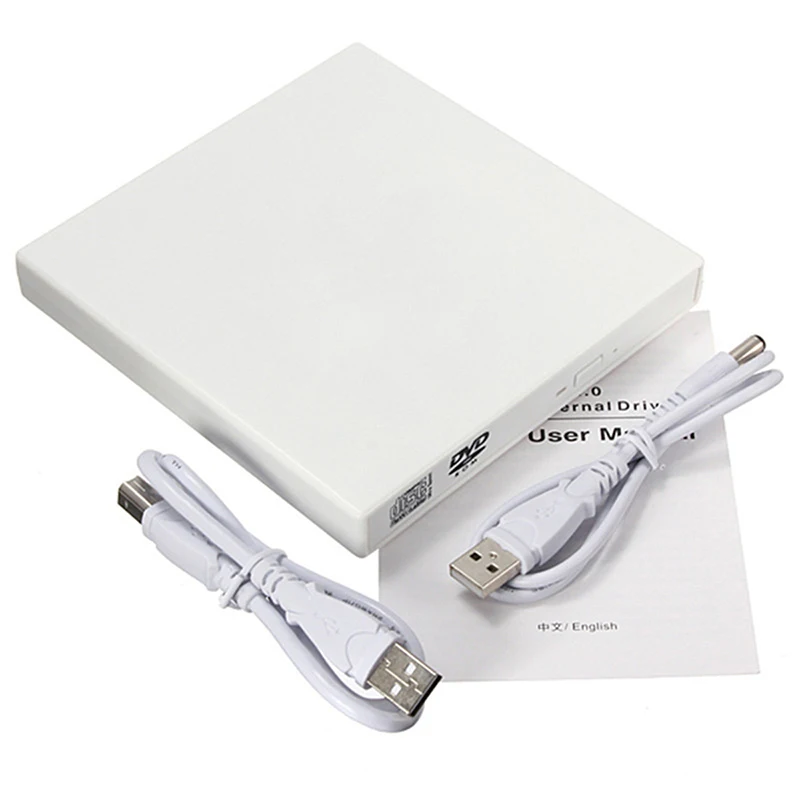 dvd drive YaHey оптический привод USB 2,0 внешний CD/DVD-ROM плеер CD RW записывающее устройство Портативный для ноутбука ПК Windows 7/8 10 xp - Цвет: dvd drive