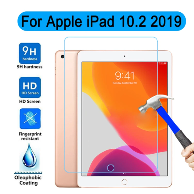 Закаленное стекло для iPad 10,2 Защита экрана для Apple iPad 7-го поколения