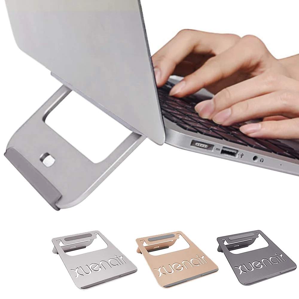 

Besegad Folding Aluminum Laptop Stand Cooling Pad Cooler Base Holder Mount for Apple MacBook Pro Air iPad Samsung Notebook PC