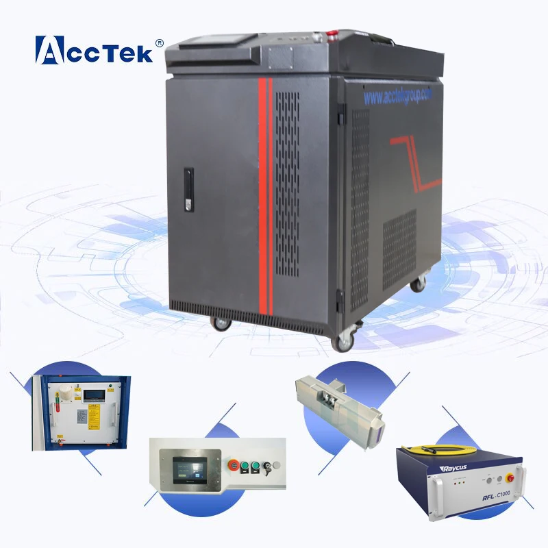 1kw 2kw fiber laser rust removal cleaning machine professional