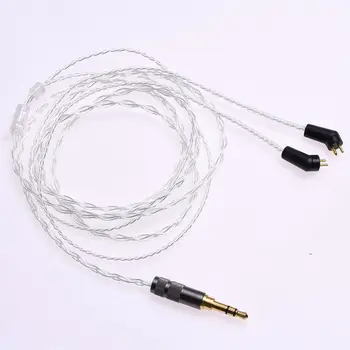 

1.2m (4ft) 5N OCC Silver Plated Headphone Upgrade Cable for Etymotic ER4P ER4B ER4S HiFi Cable 2Pin Plug