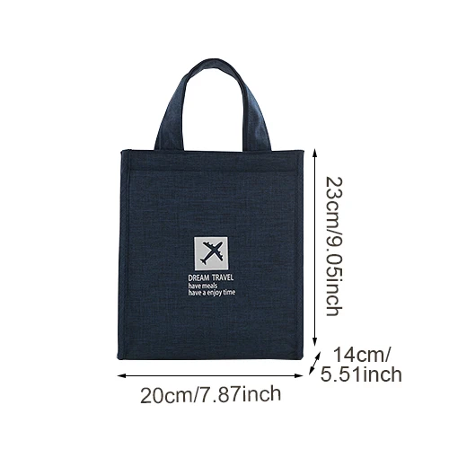 Deep Blue S Bag Litthing сумка для ланча, переносная сумка для еды, свежая сумка Bento, офисный напиток для пикника, холодноизоляционный органайзер, сумка, аксессуары - Цвет: Deep Blue S Bag