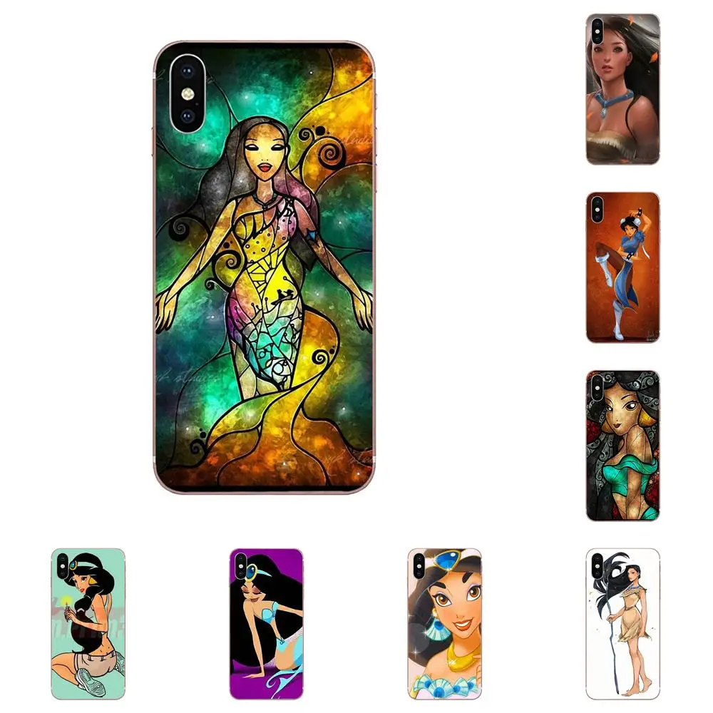 Мягкий ТПУ модный жасмин и Pocahontas для Huawei P7 P8 P9 P10 P20 P30 Lite Mini Plus Pro 2017 2018 2019 | Мобильные