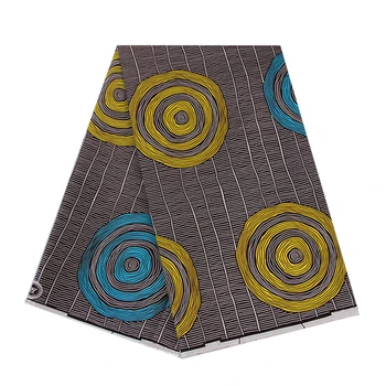 

African Ankara Real Wax Print Fabric For Sewing Dress Suit 6Yards 2020 New Design Nigerian Circle Print Veritable Wax