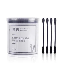 Стильный высококачественный деревянный клубный с Feece 200 шт ушной Пальчиковый контейнер одноразовый хлопок бутон микро щетка Базовая красота Чистка