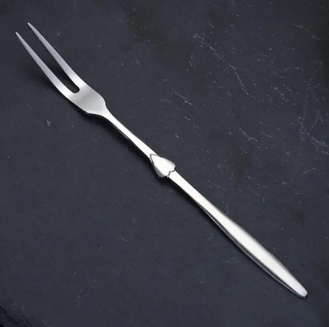 fork Набор столовых приборов для вечерние торта из нержавеющей стали нож-Лопатка вилка мороженое Десерт чайная ложка для пикника набор кухонных принадлежностей - Цвет: fork
