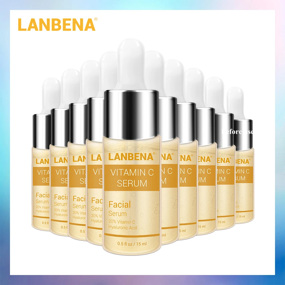 LANBENA с витамином C отбеливание Сыворотки Улитка Крем для лица гиалуроновой