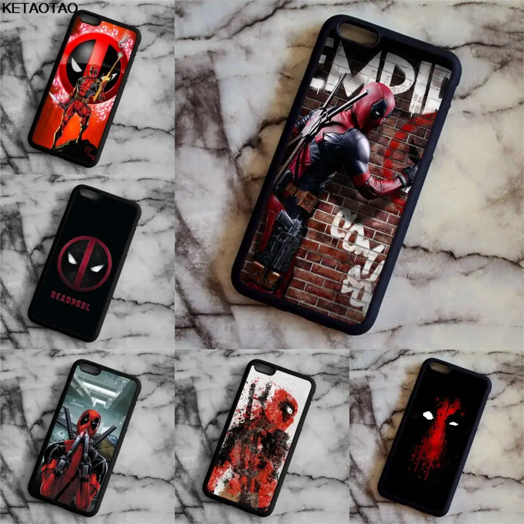 KETAOTAO аниме Marvel Soldat Дэдпул ретур чехол для телефона s для iPhone 4S 5C 5S 6S 7 8 Plus 8 Plus X Чехол Мягкий ТПУ резиновый силиконовый