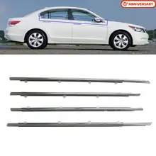Chrome Outside Window Door Belt Weatherstrip Weather Strip Outer Seal Trim For Honda Accord 2008 2009 2010 2011 2012 Accessories