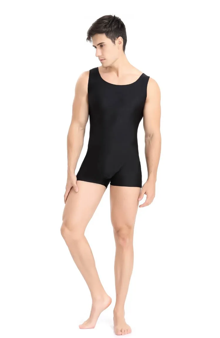Speerise Men Lycra Dance Leotard Gymnastics Suit One-piece Fitness Clothing Sleeveless Bodysuit Spandex Ballet Unitard For Adult mens square dance clothes