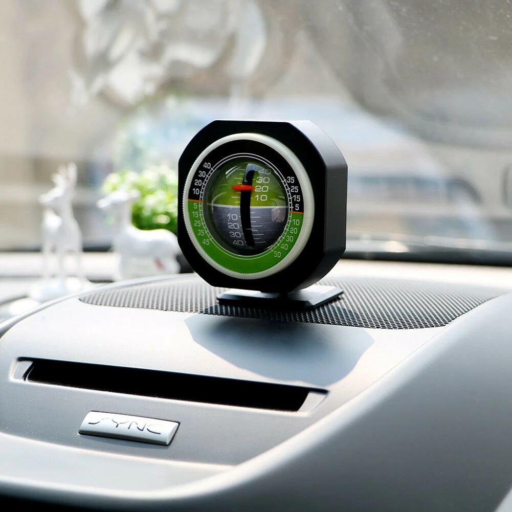 

Tilt Angle Measuring Car Supplies Slope Meter High Sensitive Luminous Gradient High Free Rotation Built-in LED Durable
