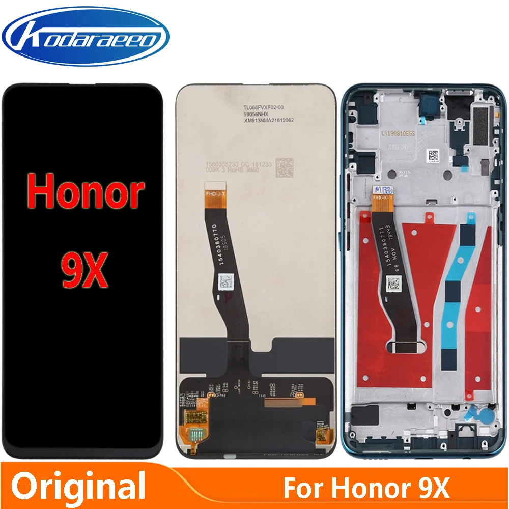 

ORIGINAL Display For Huawei Honor 9X Premium Global 6.59" LCD Touch Screen Replacement Assembly Digitizer STK-LX1 Repair Parts