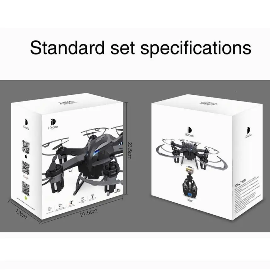 Yi Жан я Дрон I6W Idrone 6-axis Gyro 2,4 ГГц Безголовый режим один ключ возврата Rc мини-Дрон с Камера радиоуправляемые вертолеты