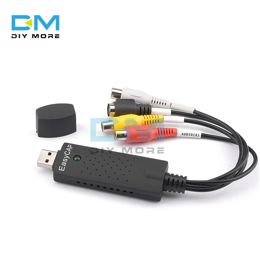 USB 2.0 Easycap Capture 1 canale Video TV DVD VHS Audio PC Capture Adapter Card TV Video DVR Converter - immagine 4