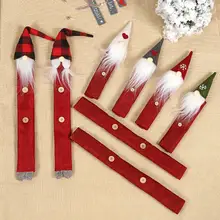 8 шт., перчатки для домашнего холодильника, рождественские, дверные ручки холодильника, тканевые крышки, для дома, кухни, вечерние, Декор, кухонные инструменты@ 25