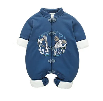 

Chinese-style baby jumpsuit made of cotton