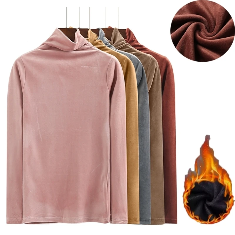 

Fleece Autumn Winter Turtleneck Sweater Women Pullover Sweater Robe Pull Femme TShirt Turtleneck Womens Sweaters 2019 Sweter