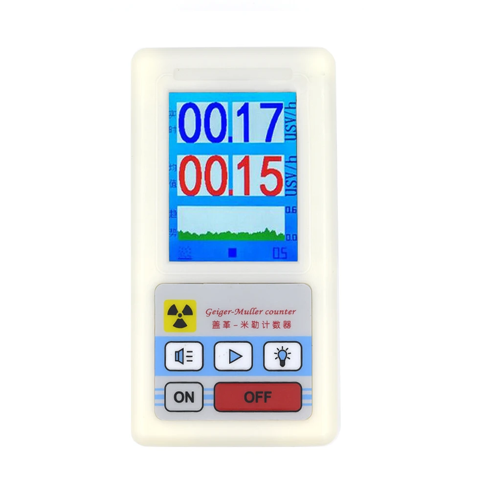 BR-6 Display Screen Geiger Counter Nuclear Radiation Detector X-ray Beta Gamma Detector Geiger Counter Radioactivity