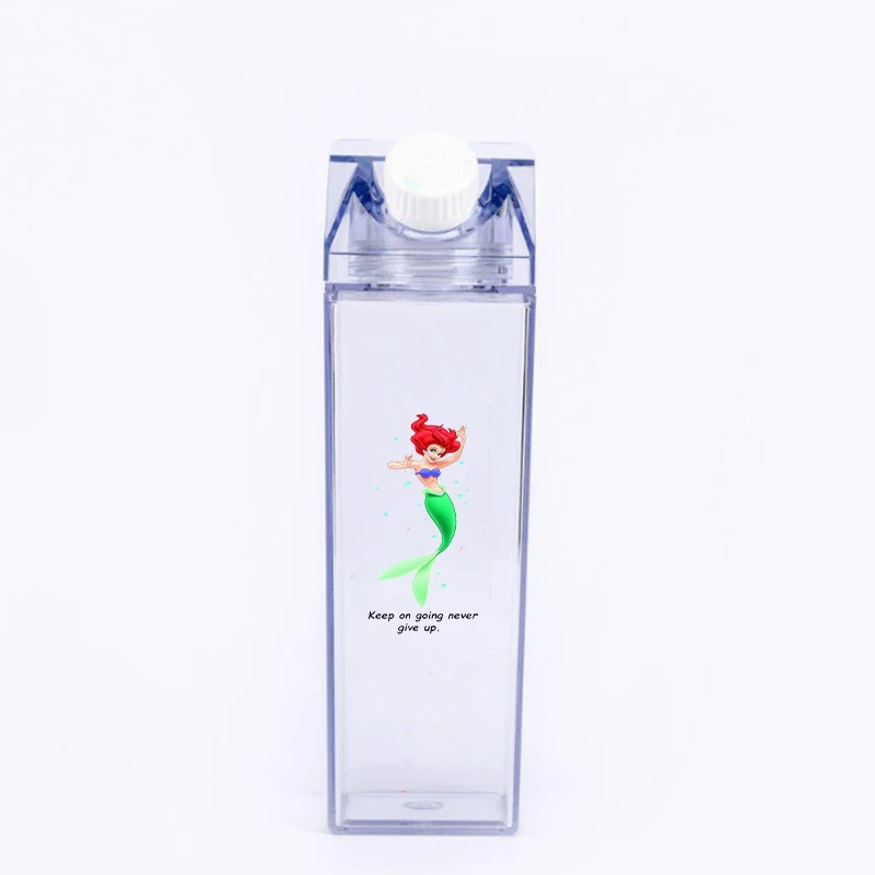 Прозрачная картонная бутылка для молока 500 мл милая посуда напитков уличная