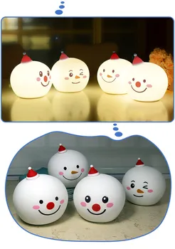 

LED Christmas Night Light Bedroom Decoration Snowman Lamp New Strange Colorful Atmosphere Intelligent Shooting Sensor Lamp