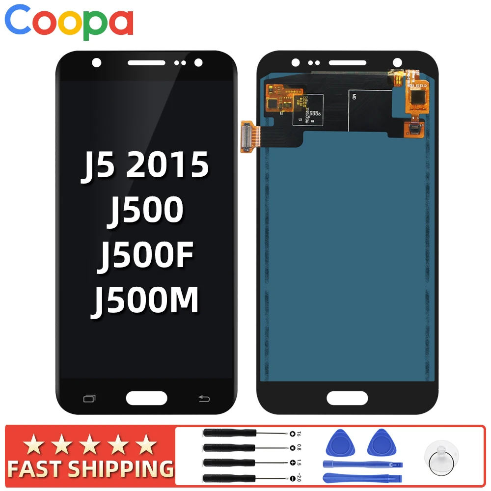 5 0 дюймов для Samsung Galaxy J5 2015 J500 ЖК дисплей + сенсорный экран дигитайзер сборка SM J500FN